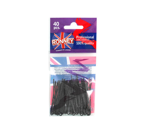 RONNEY Postiche Haarspelden Zwart 40 st.(Gaat uit assortiment)