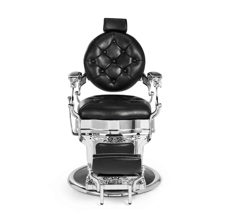 Barberchair Kirk Black / Chrome