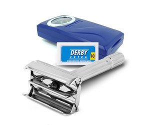 The Shave Factory Classic Safety Razor + 10 Derby Blades