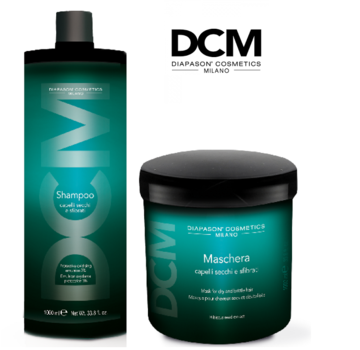 DCM Dry Hair Shampoo / Masker 1000ml Set