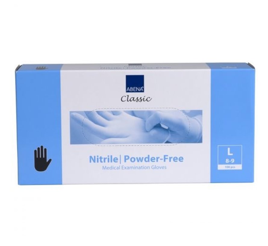 Handschoenen Nitril Zwart Maat L Poedervrij