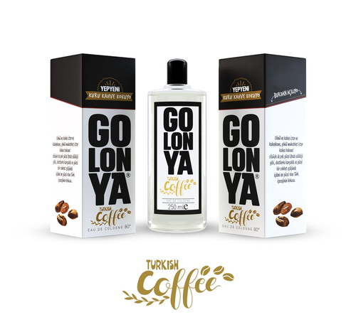 Golonya Eau de Cologne Turkish Coffee 250ml Glass Bottle