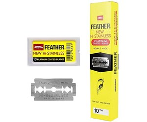 Feather Double Edge Blades 20 x 10 Pakjes Geel