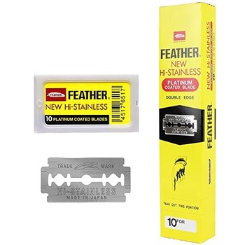 Feather Double Edge Blades 20 x 10 Pakjes Geel