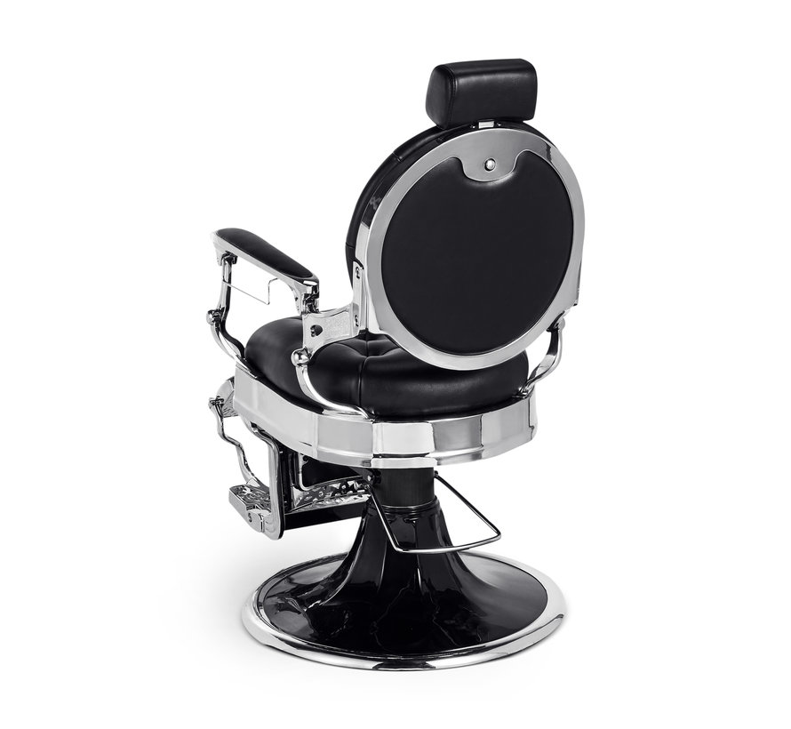 Barberchair Kirk Black / Chrome