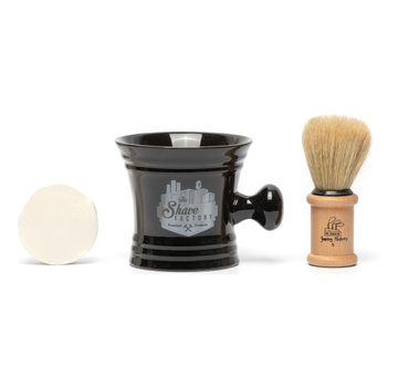 The Shave Factory Shave Set Mug - BLACK