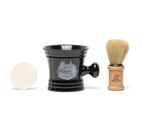 The Shave Factory Shave Set Mug - BLACK