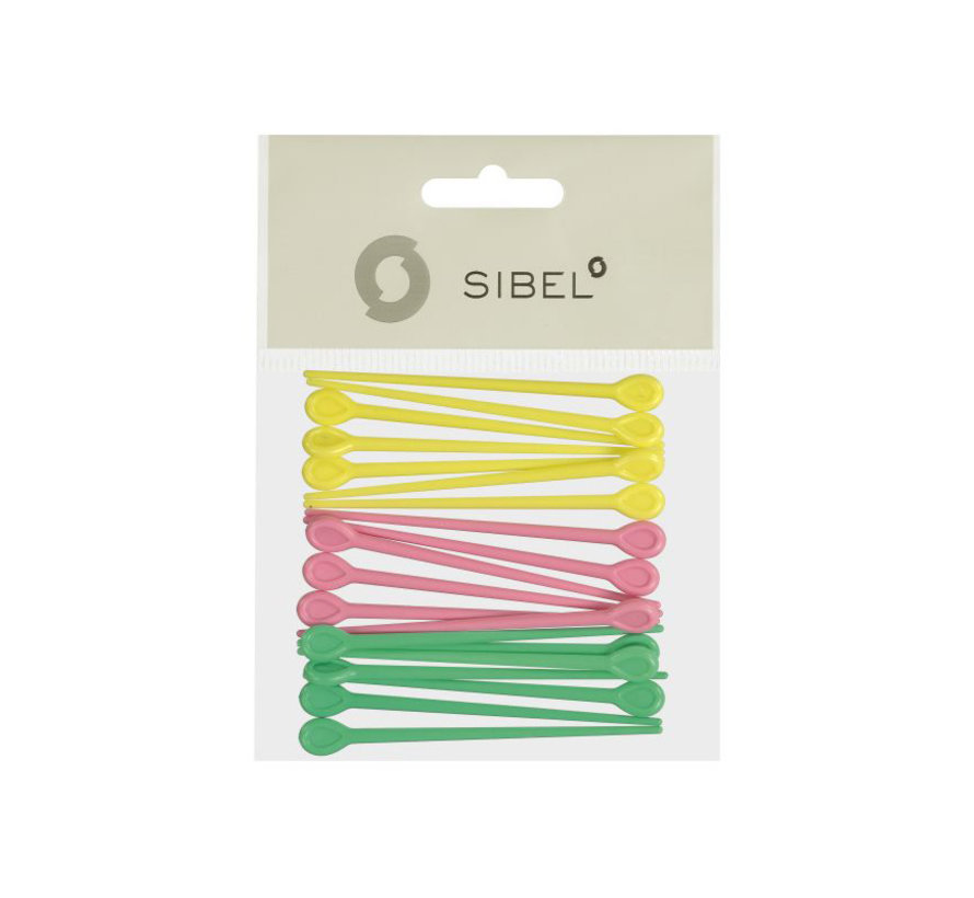 Plastic Pennetjes Gekleurd  20 stuks