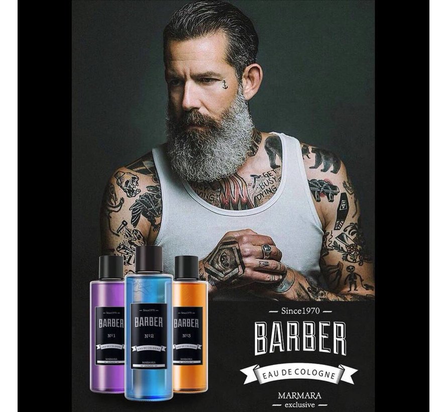 Cologne NO2 Blauw 500ml Glass Bottle - 9 STUKS