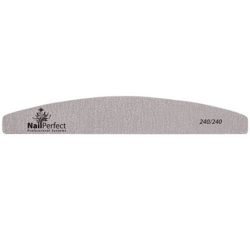 Nail Perfect Nailfile Half moon Zebra 240/240- 50 stuks
