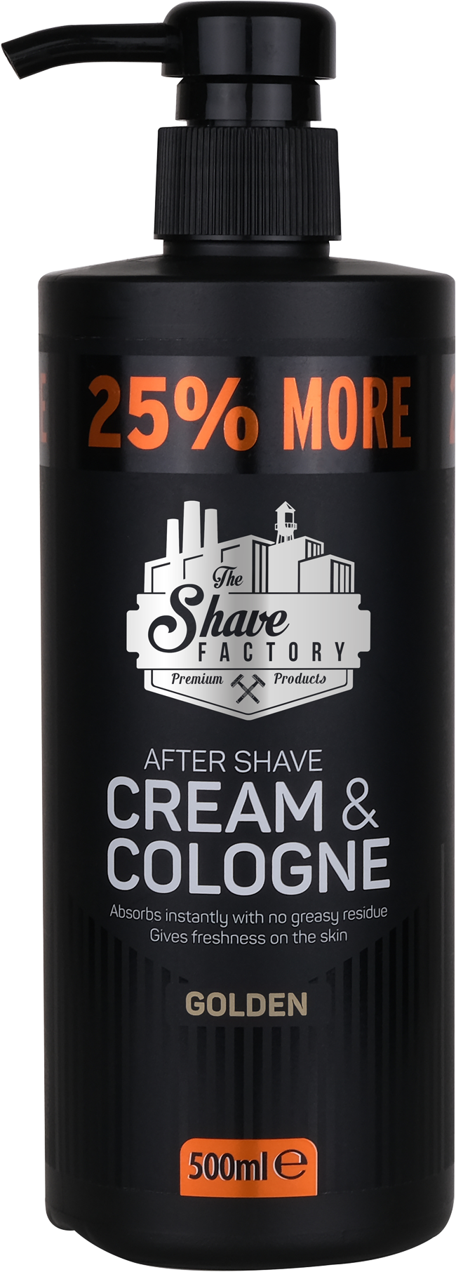 The Shave Factory Cream & Cologne 2in1 500ml GOLDEN nu bestellen