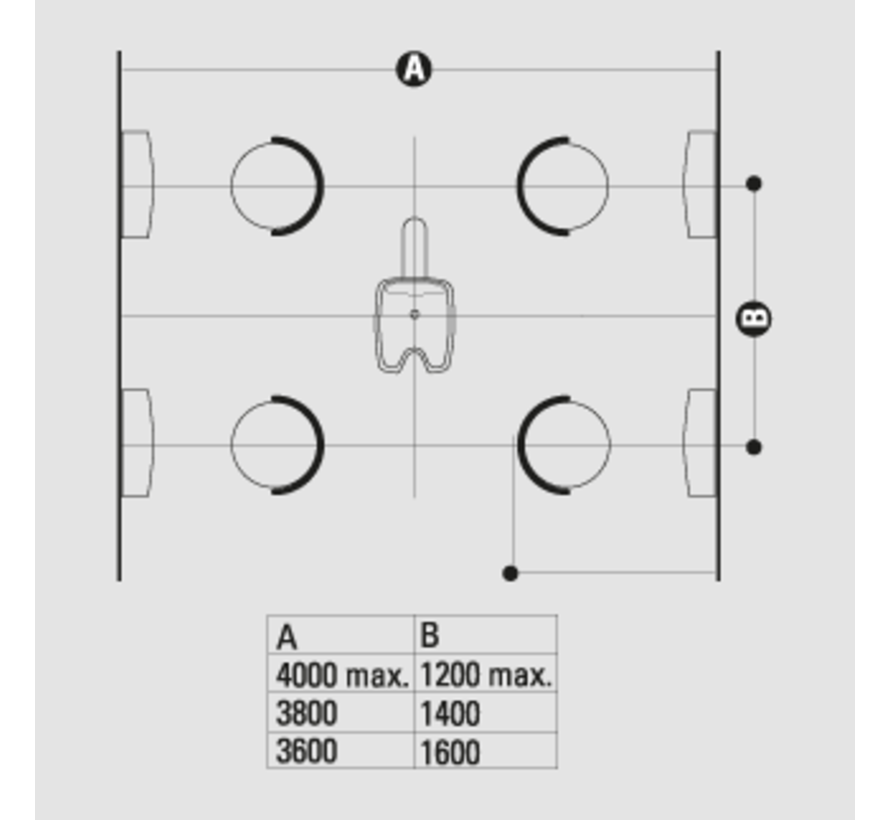 Contura Swing Plus Zwenkarm wasbak.(360°)