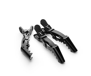 Bratt Jawclips 3 Part Zwart 14cm - 4 stuks