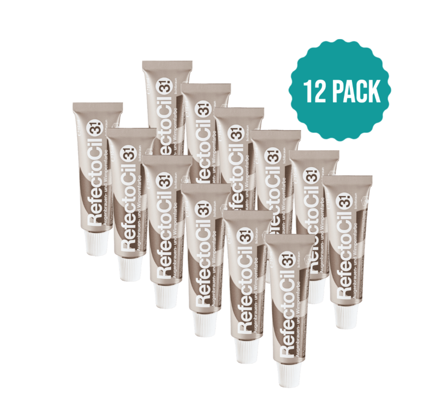 Wimperverf nr 3.1 Licht Bruin 12-Pack