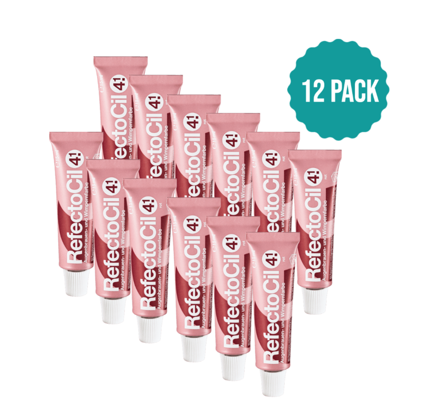 Wimperverf nr 4.1 Rood  12-Pack