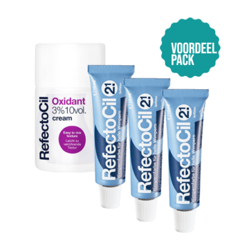 Refectocil  Wimperverf nr 2.1  Diep Blauw  3 Pack + 3% Oxi Cream