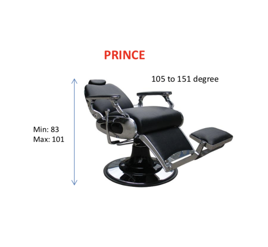 Barberchair Prince Zwart