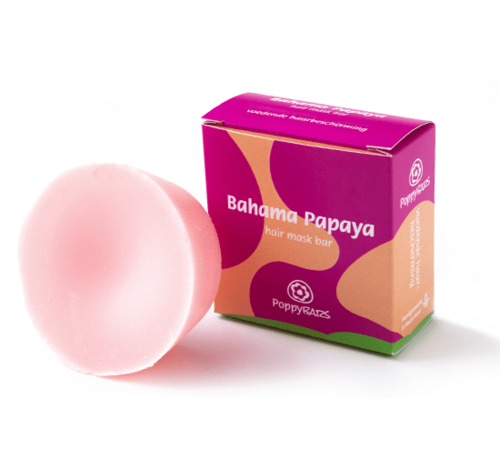 POPPYBARS Hair Mask Bar Droog Haar 60G - Bahama Papaya
