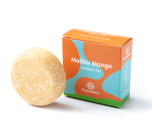 POPPYBARS Shampoo Bar Krullend Haar - Malibu Mango 60g