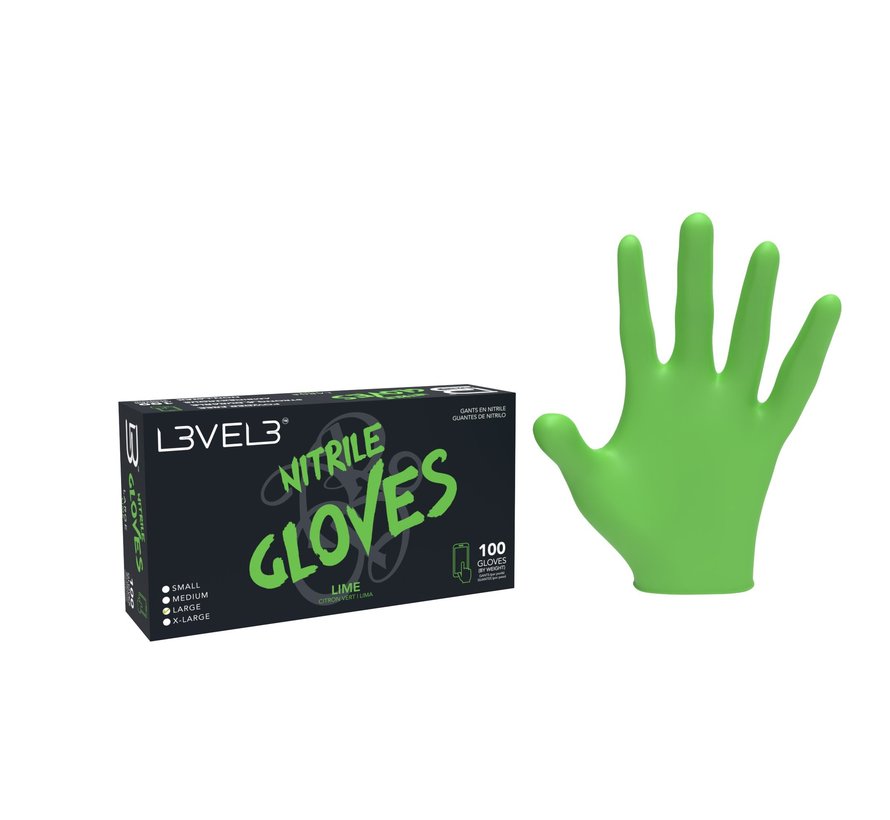 Nitrile Gloves Lime