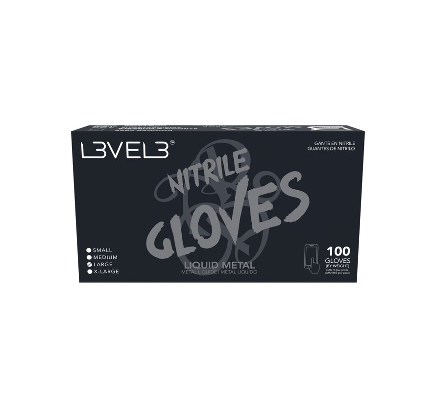 Nitrile Gloves Silver