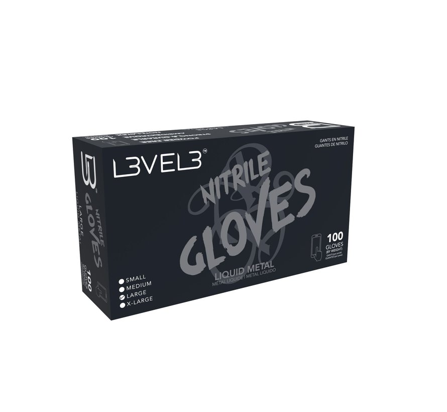 Nitrile Gloves Silver