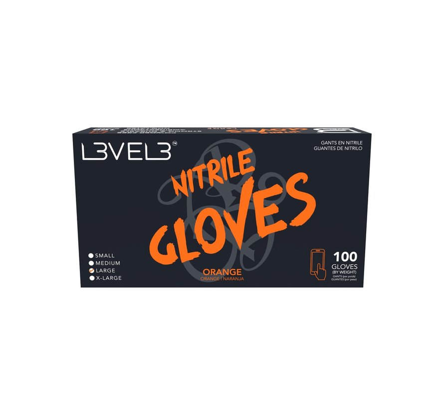 Nitrile Gloves Orange