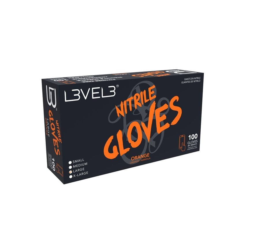 Nitrile Gloves Orange