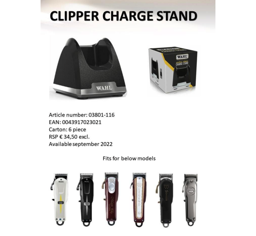 Cordless Clipper Charge Stand