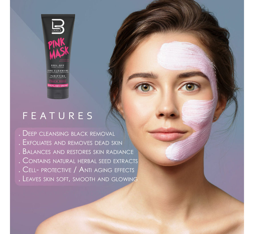 Pink Facial Mask 250ml - 12 STUKS