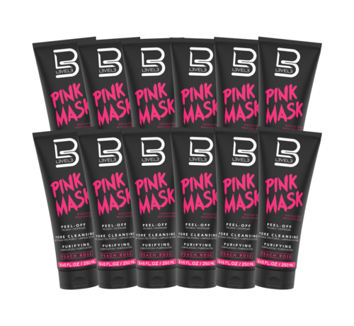 LEVEL3 Pink Facial Mask 250ml - 12 STUKS