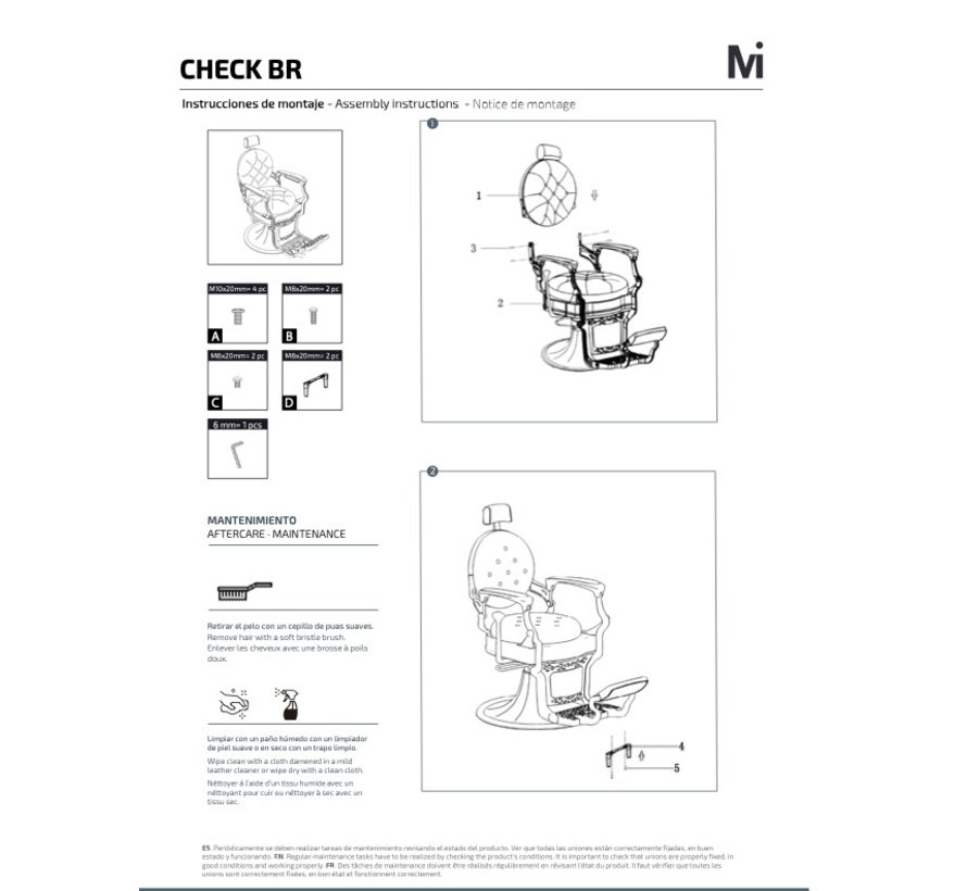 Barberchair CHECK BR