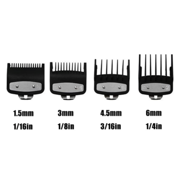 No Label Premium Opzetkammen Set Metal Clip 4 STUKS