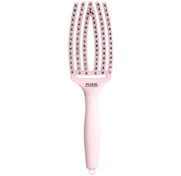 Olivia Garden Finger Brush PASTEL PINK - Medium