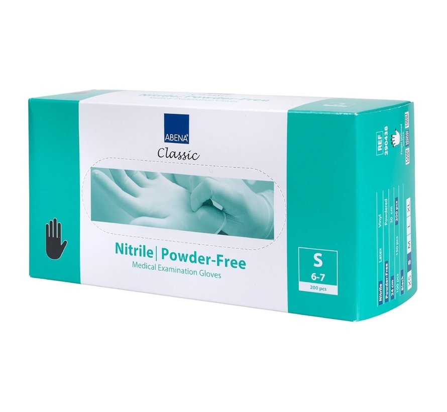 Handschoenen Nitril Zwart Maat S Poedervrij 10 Pack