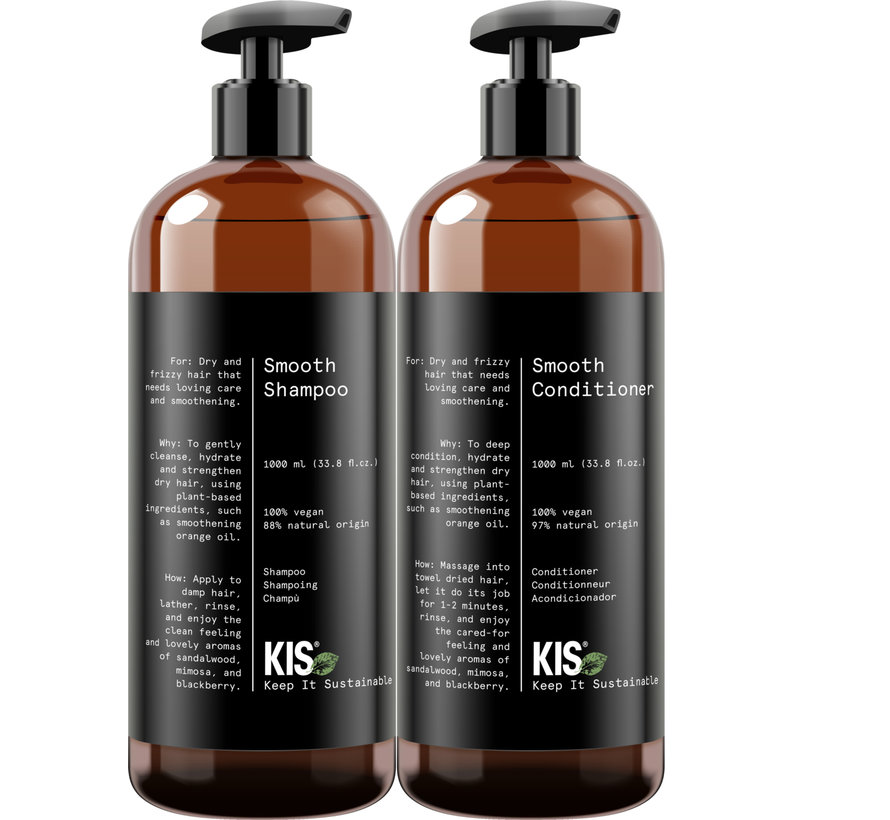 DUOSET Smooth Shampoo + Conditioner 1000ml
