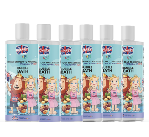 RONNEY Bubble Bath. Badlotion met Koekjes geur 300ml - 6 STUKS