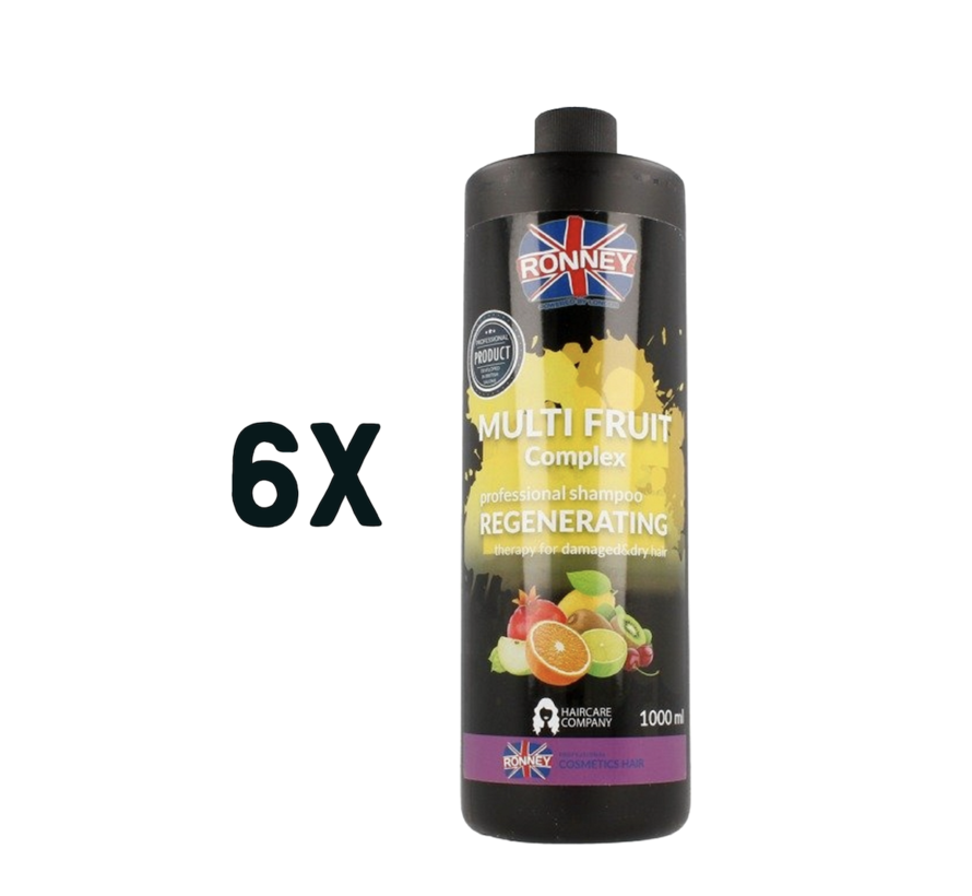 Multi Fruit Complex Regenerating Shampoo 1000ml - 6 STUKS