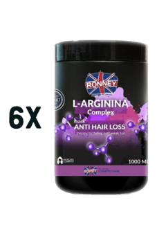 RONNEY L-Arginina Complex Anti Hair Loss Masker 1000ml  - 6 STUKS