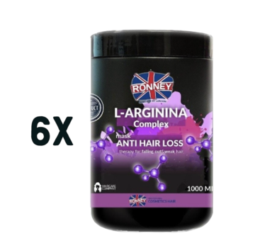 RONNEY L-Arginina Complex Anti Hair Loss Masker 1000ml  - 6 STUKS