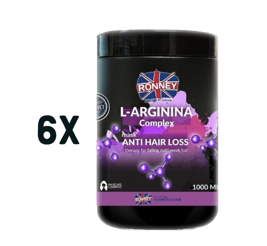 L-Arginina Complex Anti Hair Loss Masker 1000ml  - 6 STUKS