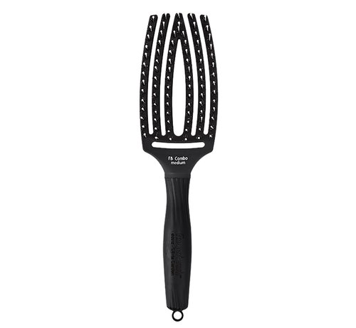 Olivia Garden Finger Brush Black  Combo Medium