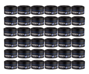 Gummy Styling Wax Hard Finish 150ml Blauw, 36 Stuks