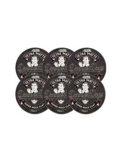 Dapper Dan Ultra Matte Super Hold Clay 100ml - 6 Stuks