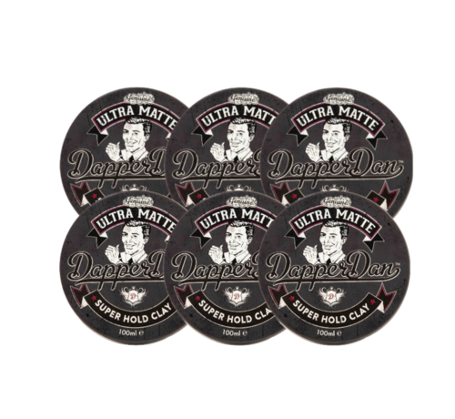 Dapper Dan Ultra Matte Super Hold Clay 100ml  - 6 Stuks