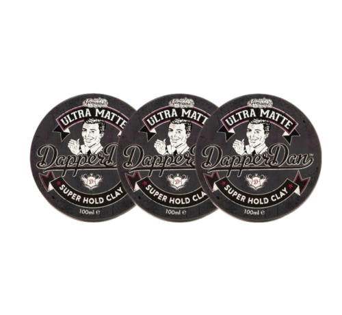 Dapper Dan Ultra Matte Super Hold Clay 100ml  - 3 Stuks