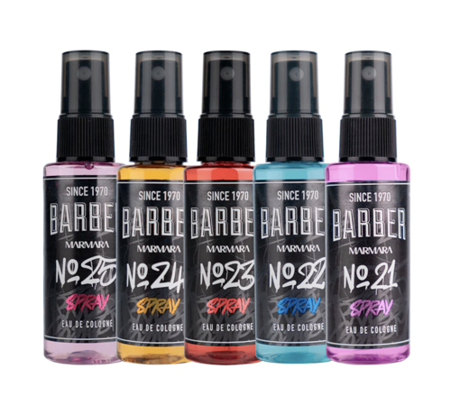 MARMARA BARBER Geschenkset Eau de Cologne Spray GRAFFITI 5x50ml