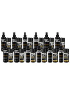 Nish Man Hair Building Keratin Fiber + Seal Spray Black - 12 STUKS