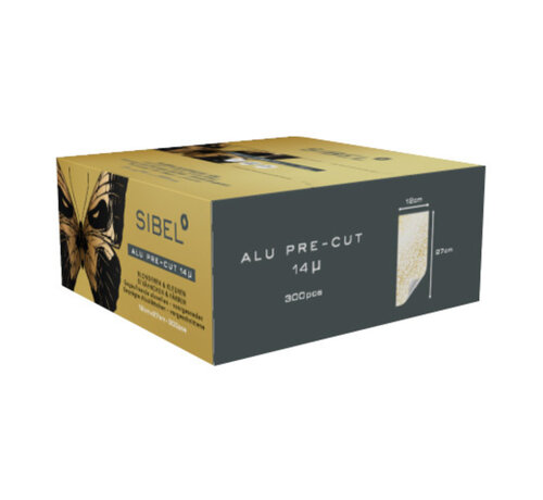 Sibel High-Light Aluminium Folie Sheets Goud 300 stuks