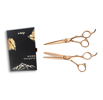 E-Kwip Kuro Kappersscharen Set Rose Gold - ACTIE!